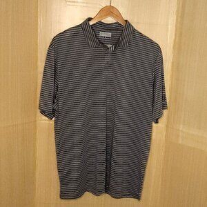 PGA Mens New Grey White Stripe Golf Polo XL